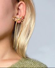 Load image into Gallery viewer, BOW EARRINGS - GOLD + SILVER