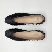 Load image into Gallery viewer, JASMINE EMBELLISHED BALLET FLATS - BLACK ON BLACK