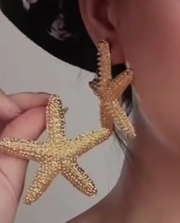 Large best sale starfish earrings