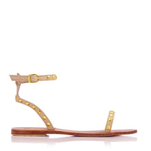 Load image into Gallery viewer, ELKE STUD SANDALS - NUDE (MADE TO ORDER)