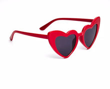 Load image into Gallery viewer, MINI HEART SUNGLASSES - RED (SOLD OUT)