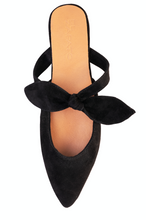 Load image into Gallery viewer, PIPPY BOW MULES - BLACK