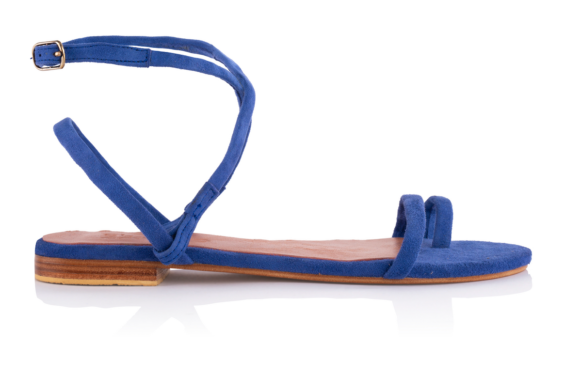 MONICA SANDALS ELECTRIC BLUE MADE TO ORDER El Zapato