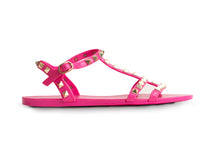 Load image into Gallery viewer, KELLY JELLY STUD SANDALS - PINK