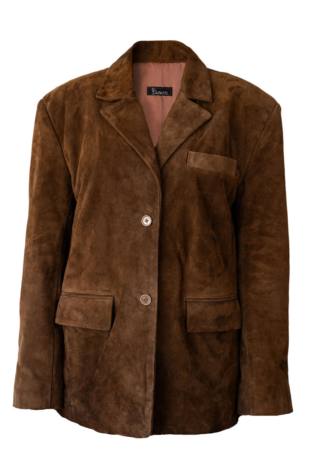 TAN SUEDE OVERSIZED BLAZER (CUSTOM MADE)