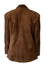 Load image into Gallery viewer, TAN SUEDE OVERSIZED BLAZER (CUSTOM MADE)