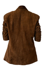Load image into Gallery viewer, TAN SUEDE OVERSIZED BLAZER (CUSTOM MADE)