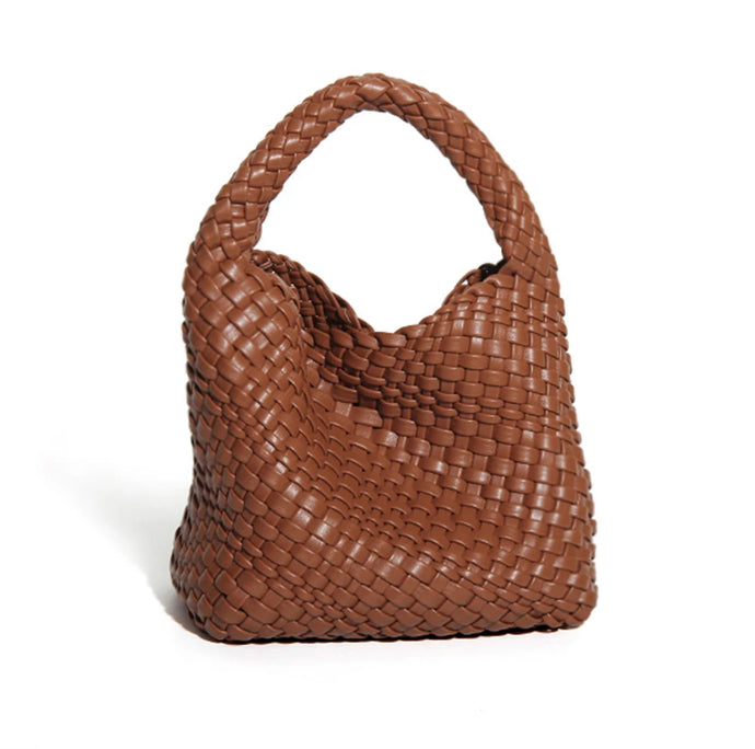 'ERIN' WOVEN BAG - TAN