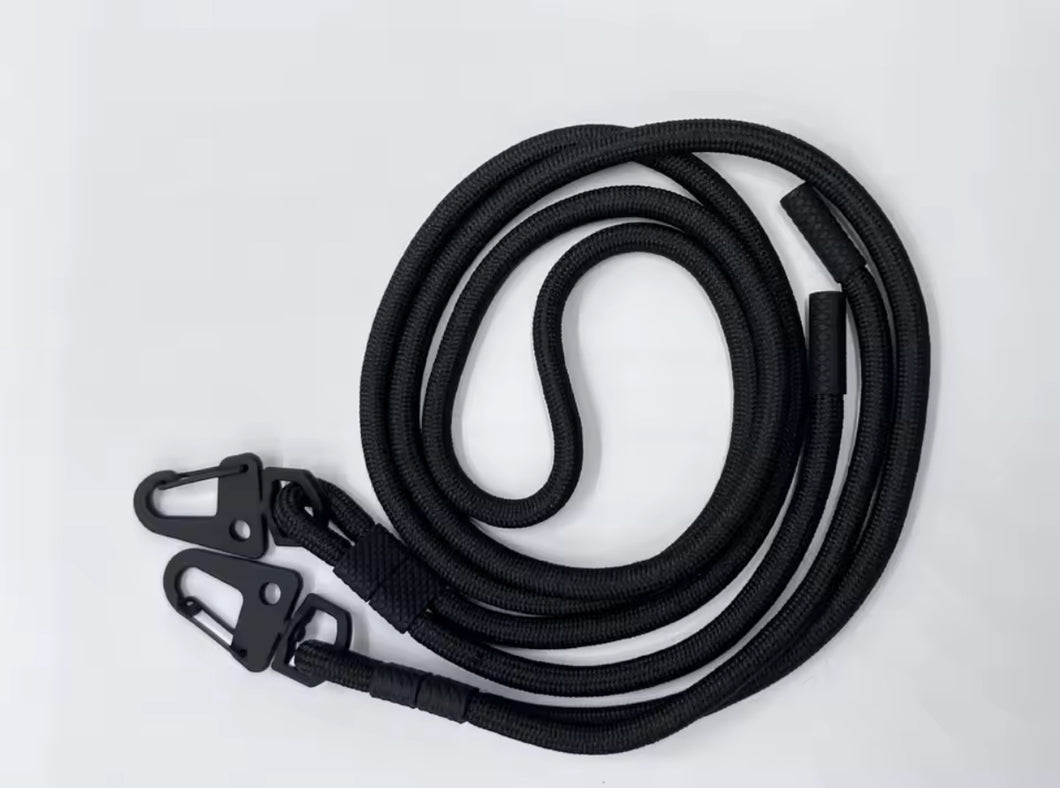MOBILE PHONE CROSSBODY STRAP - BLACK