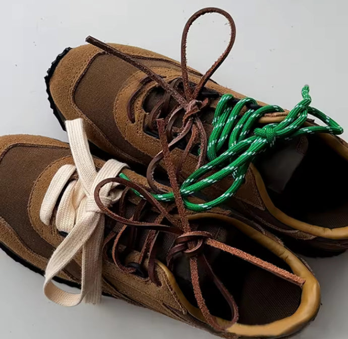 4 PIECE SHOE LACES - GREEN