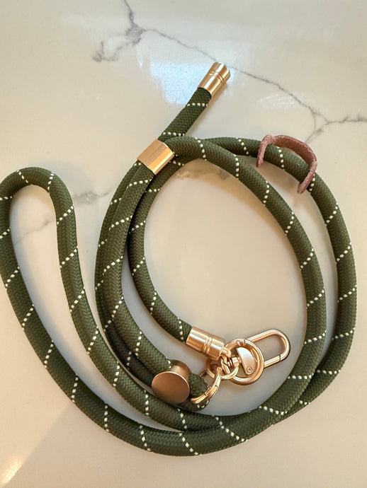 MOBILE PHONE CROSSBODY STRAP - KHAKI