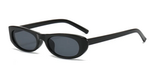 Load image into Gallery viewer, &#39;KARLA&#39; NARROW SUNGLASSES - BLACK