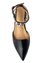 Load image into Gallery viewer, POLLY RHINESTONE MULES - BLACK