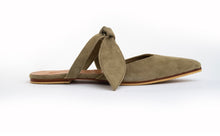 Load image into Gallery viewer, PIPPY BOW MULES - KHAKI