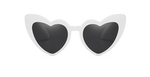 MAMA HEART SUNGLASSES - WHITE - SOLD OUT