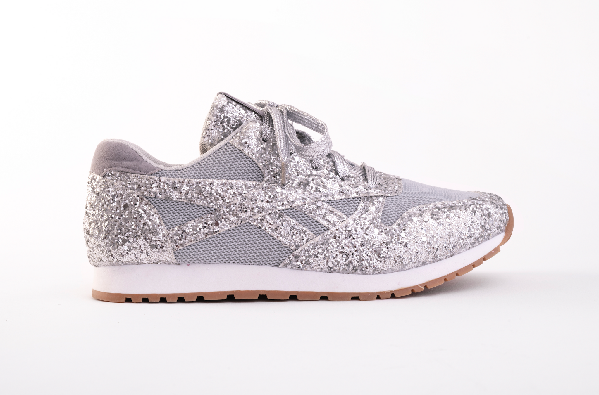 GLITTER SNEAKERS SILVER El Zapato