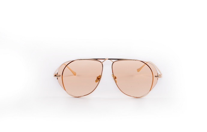 TAN LENS AVIATOR SUNGLASSES