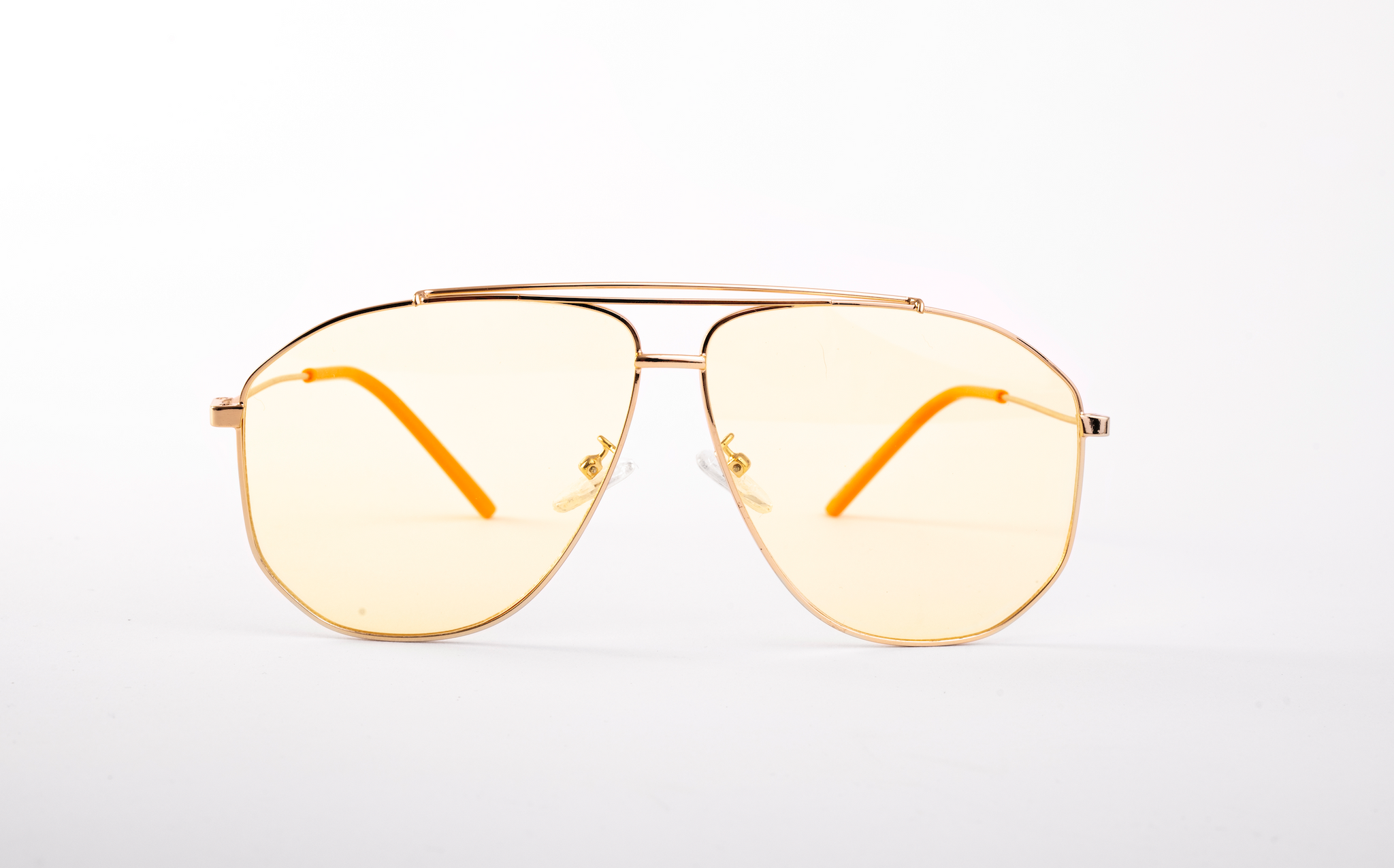 Yellow lens top aviator glasses