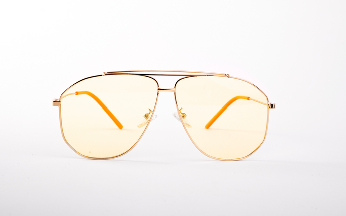 YELLOW LENS AVIATOR SUNGLASSES - SOLD OUT