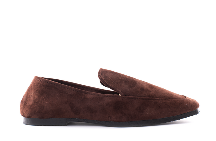 JESSIE SUEDE LOAFERS - CHOCOLATE (MADE TO ORDER)