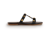 Load image into Gallery viewer, PIA STUD SANDALS - BLACK (MADE TO ORDER)