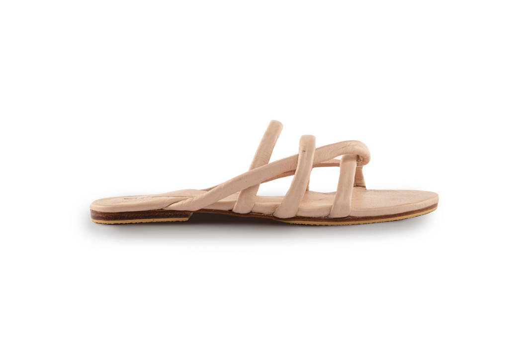 LORI SANDALS - NUDE (MADE TO ORDER)
