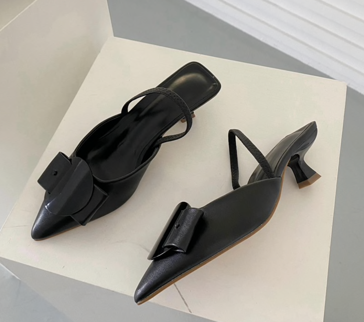 BETTY SLINGBACKS - BLACK – El Zapato