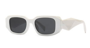 WHITE 'ASH' SUNGLASSES