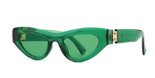 Load image into Gallery viewer, GREEN &#39;EMMY&#39; SUNGLASSES