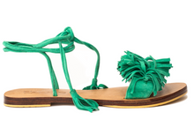 Load image into Gallery viewer, ZSA ZSA SANDALS - EMERALD GREEN (MADE TO ORDER)