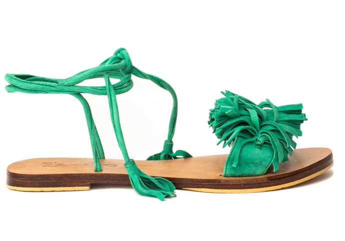 ZSA ZSA SANDALS - EMERALD GREEN (MADE TO ORDER)
