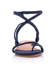 Load image into Gallery viewer, MONICA SANDALS - NAVY (MADE TO ORDER)