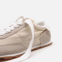 Load image into Gallery viewer, SUEDE + FABRIC SNEAKERS - NUDE